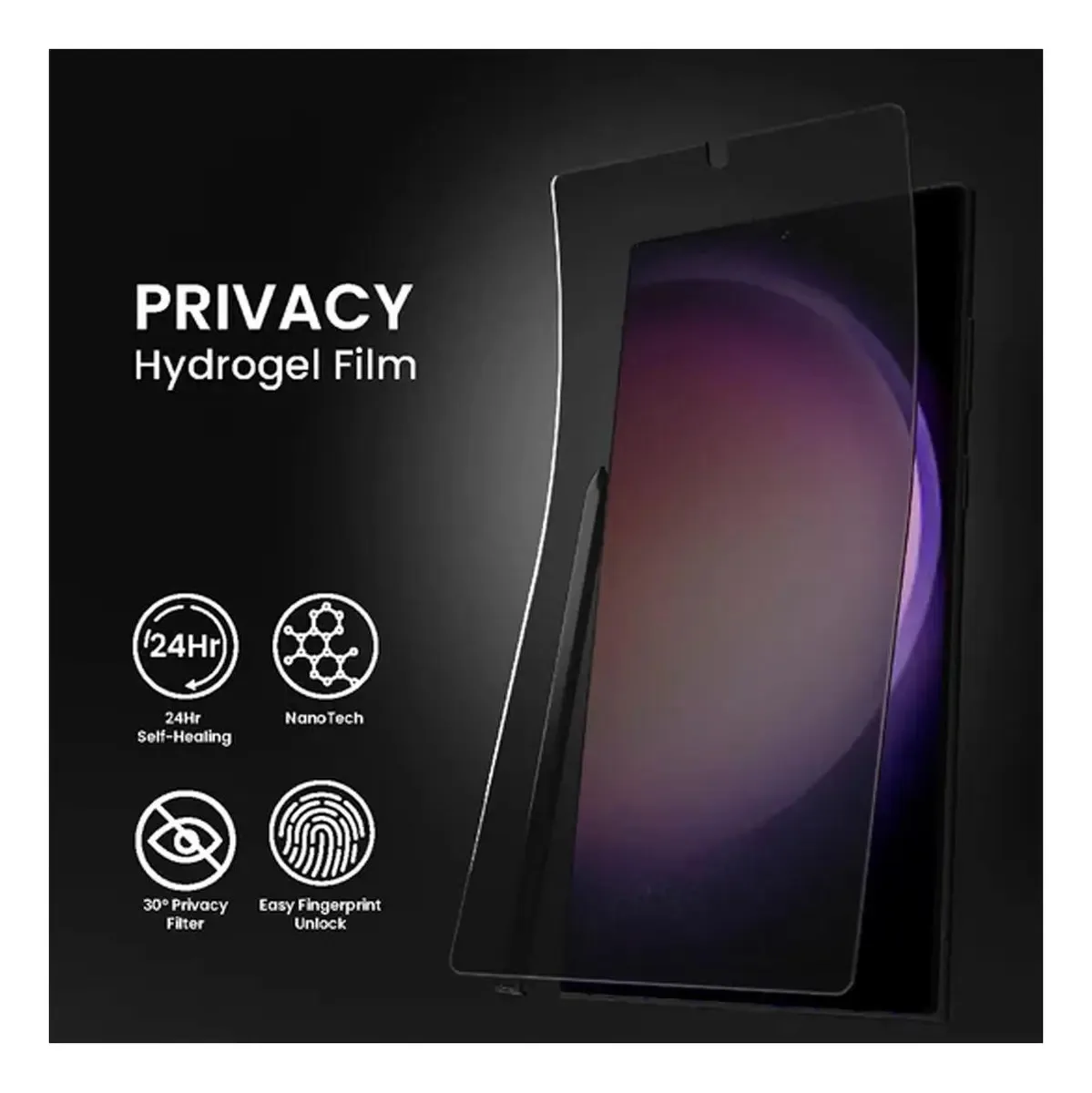 Película Hidrogel Tela Frontal Moto Edge 60 Pro Privacidade foto 5