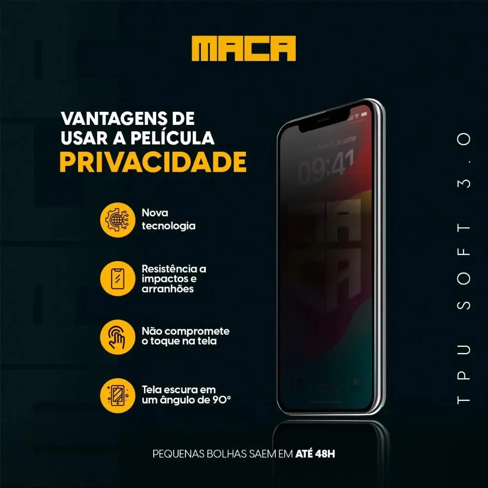 Película Hidrogel Frontal Redmi Note 15 5g Privacidade foto 2