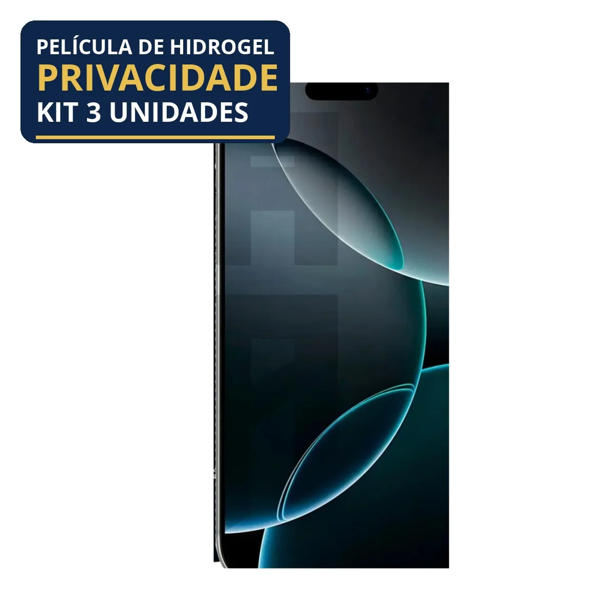 Kit 3 Películas Hidrogel Privacidade iPhone 16 Pro
