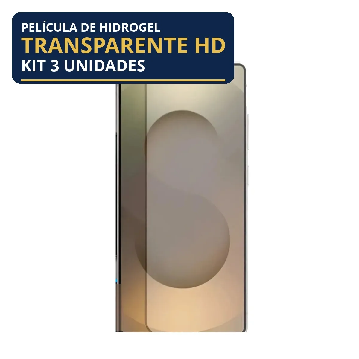 Kit 3 Películas Hidrogel Transparente Galaxy S25 Ultra