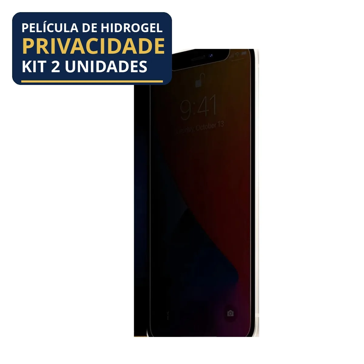 Kit 2 Películas Hidrogel Privacidade iPhone 13 Pro