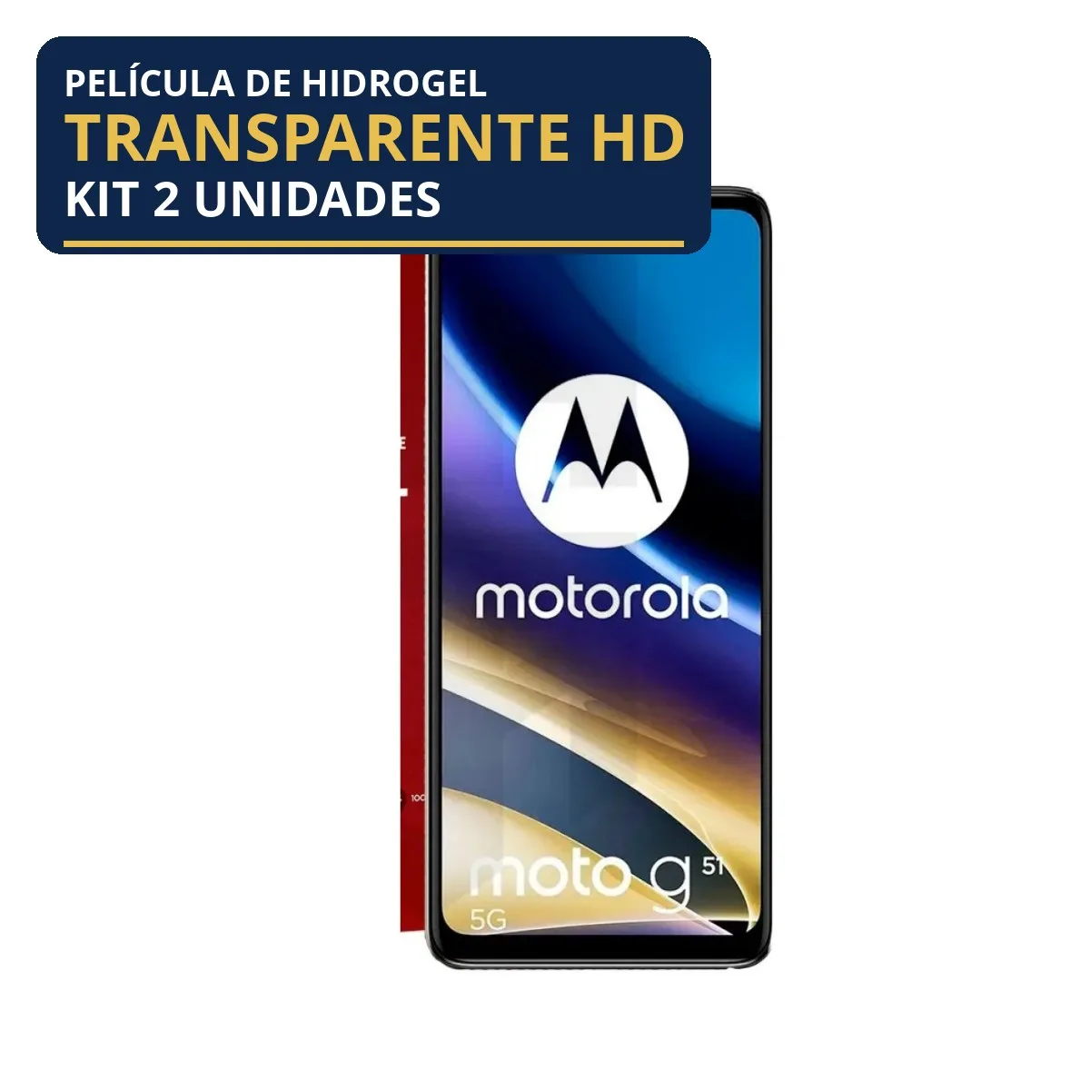 Kit 2 Películas Hidrogel Transparente Moto G51