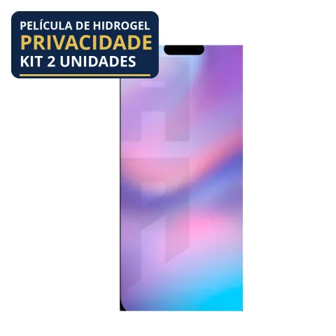 Kit 2 Películas Hidrogel Privacidade iPhone 17 Pro