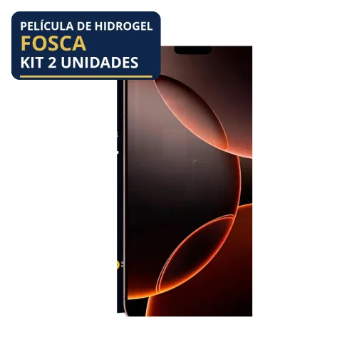 Kit 2 Películas Hidrogel Fosca iPhone 16 Pro Max