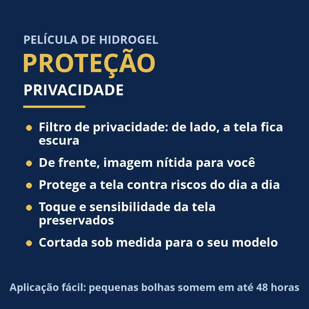 Película De Hidrogel Compatível iPhone 16 Pro Privacidade foto 2