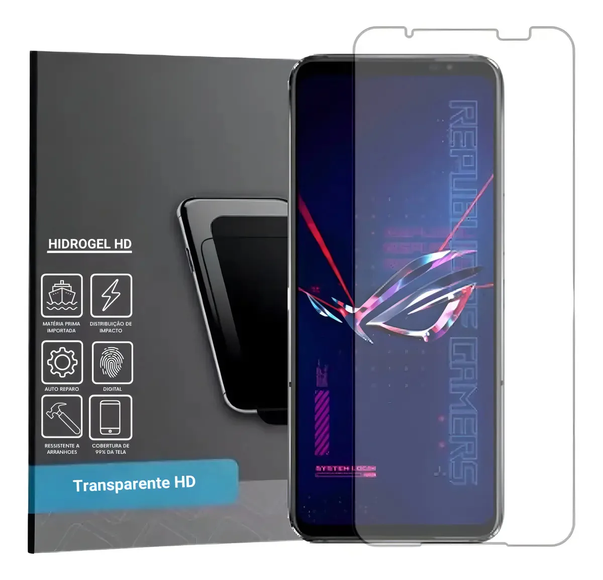 Película Hidrogel Hd Frontal Para Asus Rog Phone 6