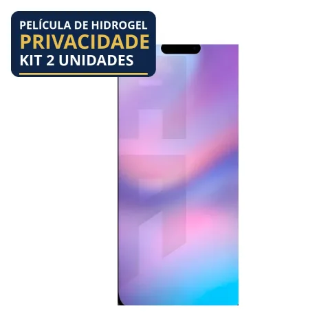 Kit 2 Películas Hidrogel Privacidade iPhone 17 Pro Max