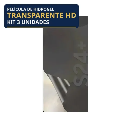 Kit 3 Películas Hidrogel Transparente Galaxy S24+