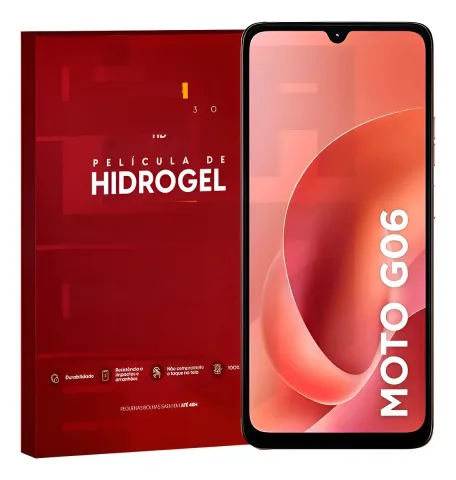 Película Hidrogel Tela Frontal Moto G06 Transparente