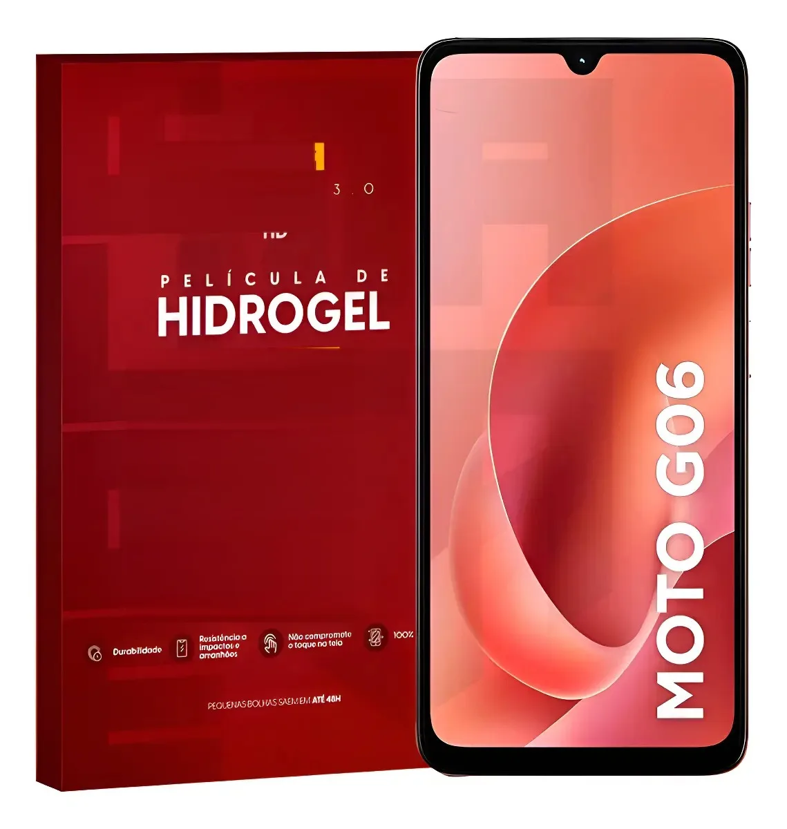 Película Hidrogel Tela Frontal Moto G06 Transparente