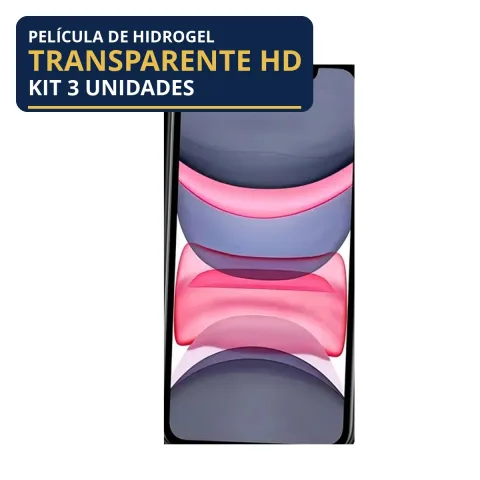 Kit 3 Películas Hidrogel Transparente iPhone 11