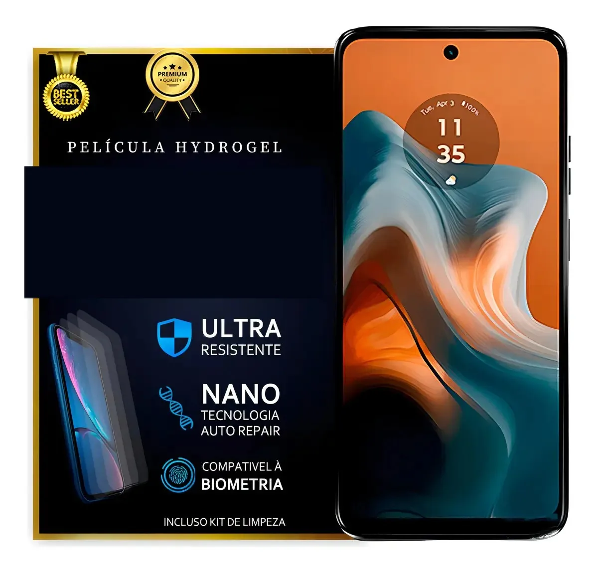 Película De Hidrogel Motorola Moto G34 Frontal Hd