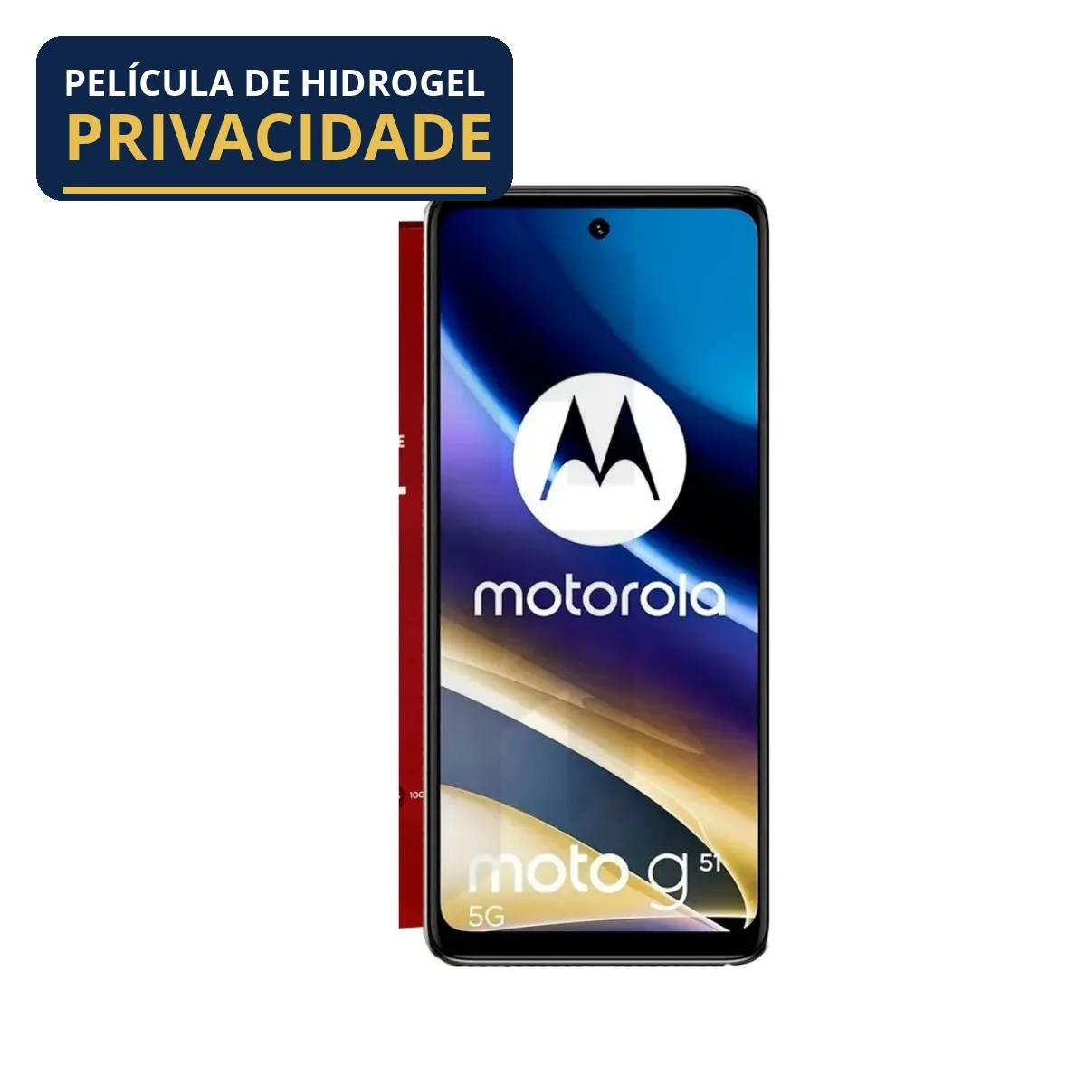 Película De Hidrogel Moto G51 Fosca Privacidade Frontal