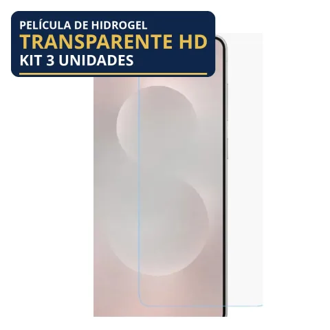 Kit 3 Películas Hidrogel Transparente Galaxy S25 Edge
