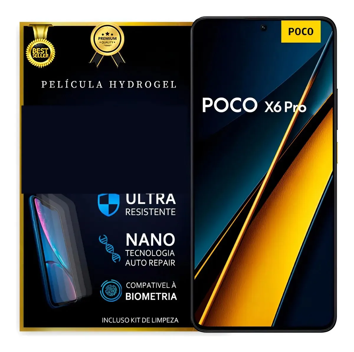 Película Hidrogel Frontal Hd Xiaomi Poco X6 Pro