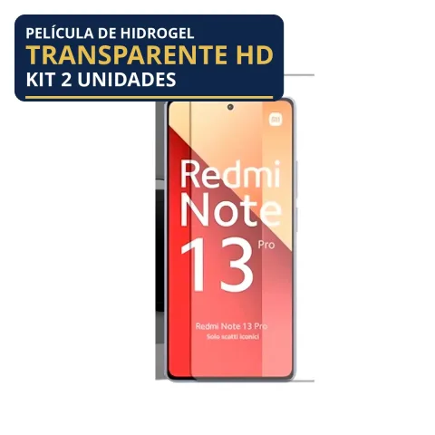 Kit 2 Películas Hidrogel Transparente Redmi Note 13 Pro