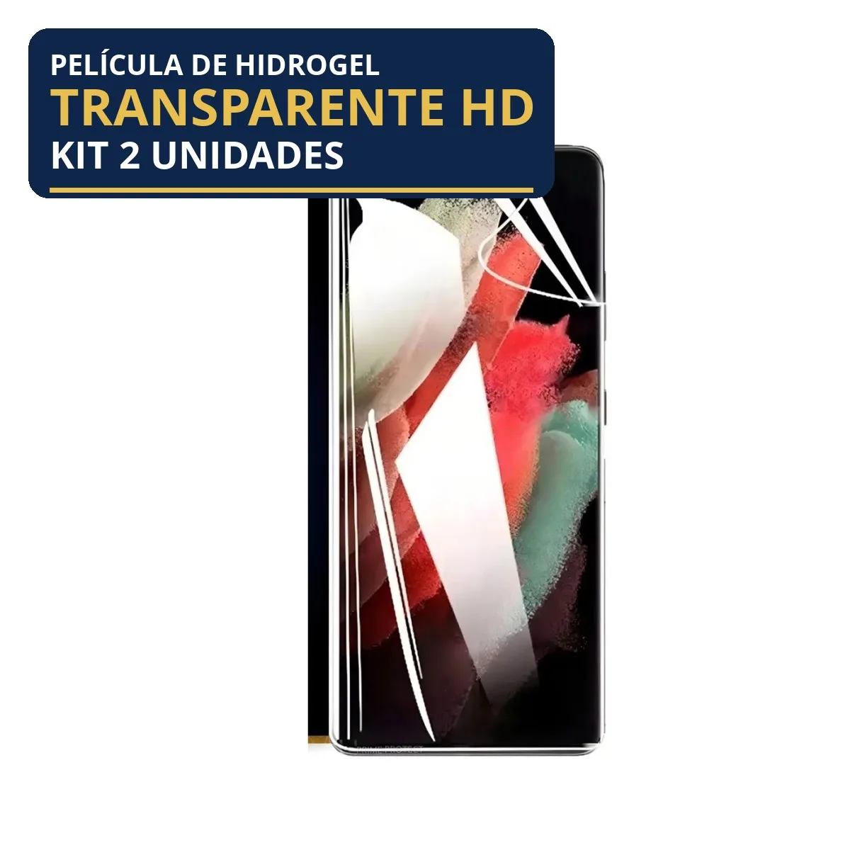 Kit 2 Películas Hidrogel Transparente Galaxy S22