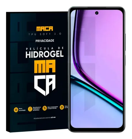 Película Hidrogel Realme C67 Privacidade Frontal P/ Capinha