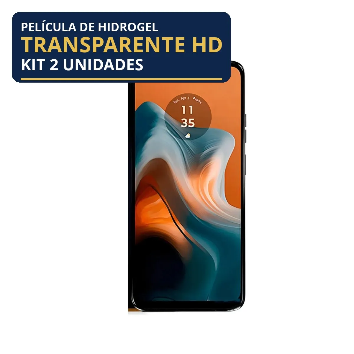 Kit 2 Películas Hidrogel Transparente Moto G34