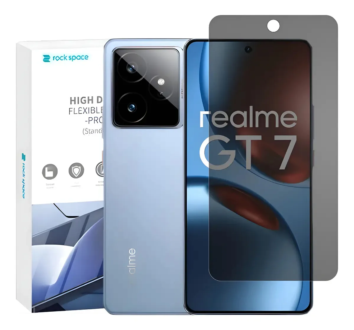Película Privacidade Hidrogel Para Realme Gt 7 6.78 Fosca